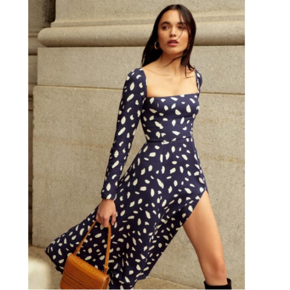 NWOT!! Reformation Sigmund Dress - Splatter
